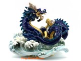 Azure Dragon With Waves