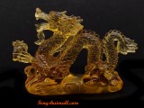 Yellow Liu Li Feng Shui Dragon